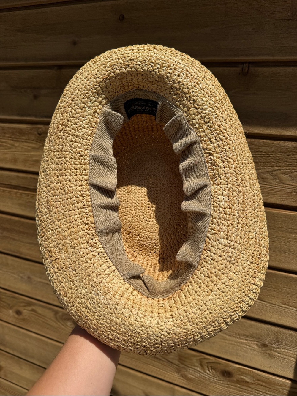 Vintage Women’s Straw Sun Hat - Natural Straw - Picture 9 of 10